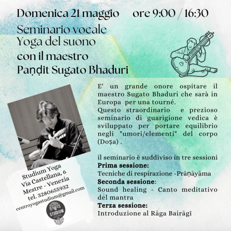 Immagine evento Seminario di Yoga del suono- seminario vocale del giorno 2023-05-21