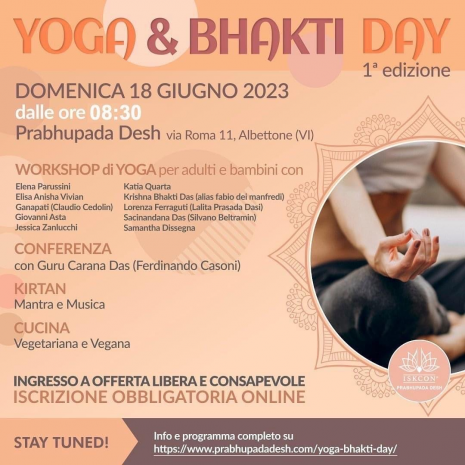 Immagine evento Yoga & Bhakti Day del giorno 2023-06-18