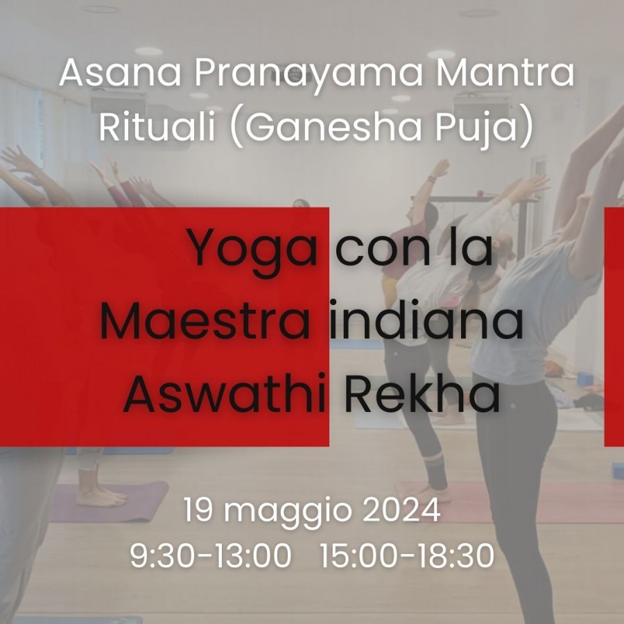 Immagine evento YOGA CON LA MAESTRA INDIANA ASWATHI REKHA del giorno 2024-05-19