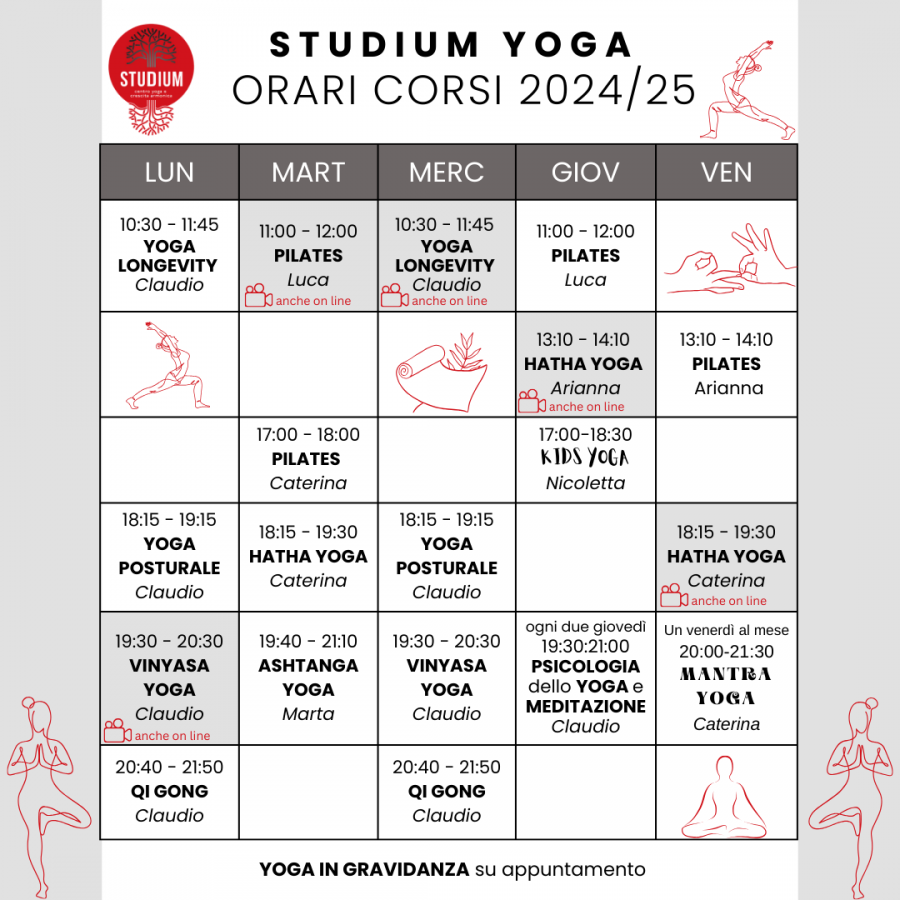 Immagine evento ORARI DEI CORSI (timetable) 2024/25 del giorno 2025-07-09